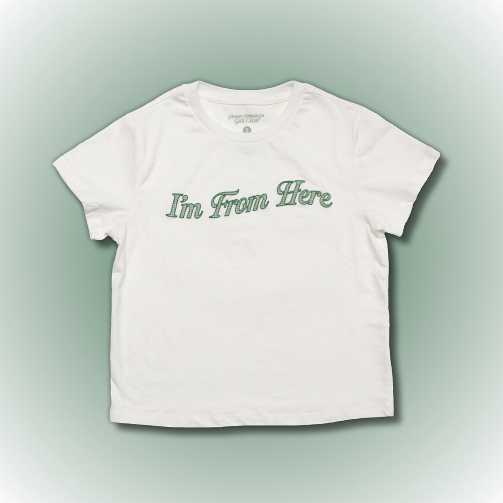 I'm From Here Gingham Cropped Tee