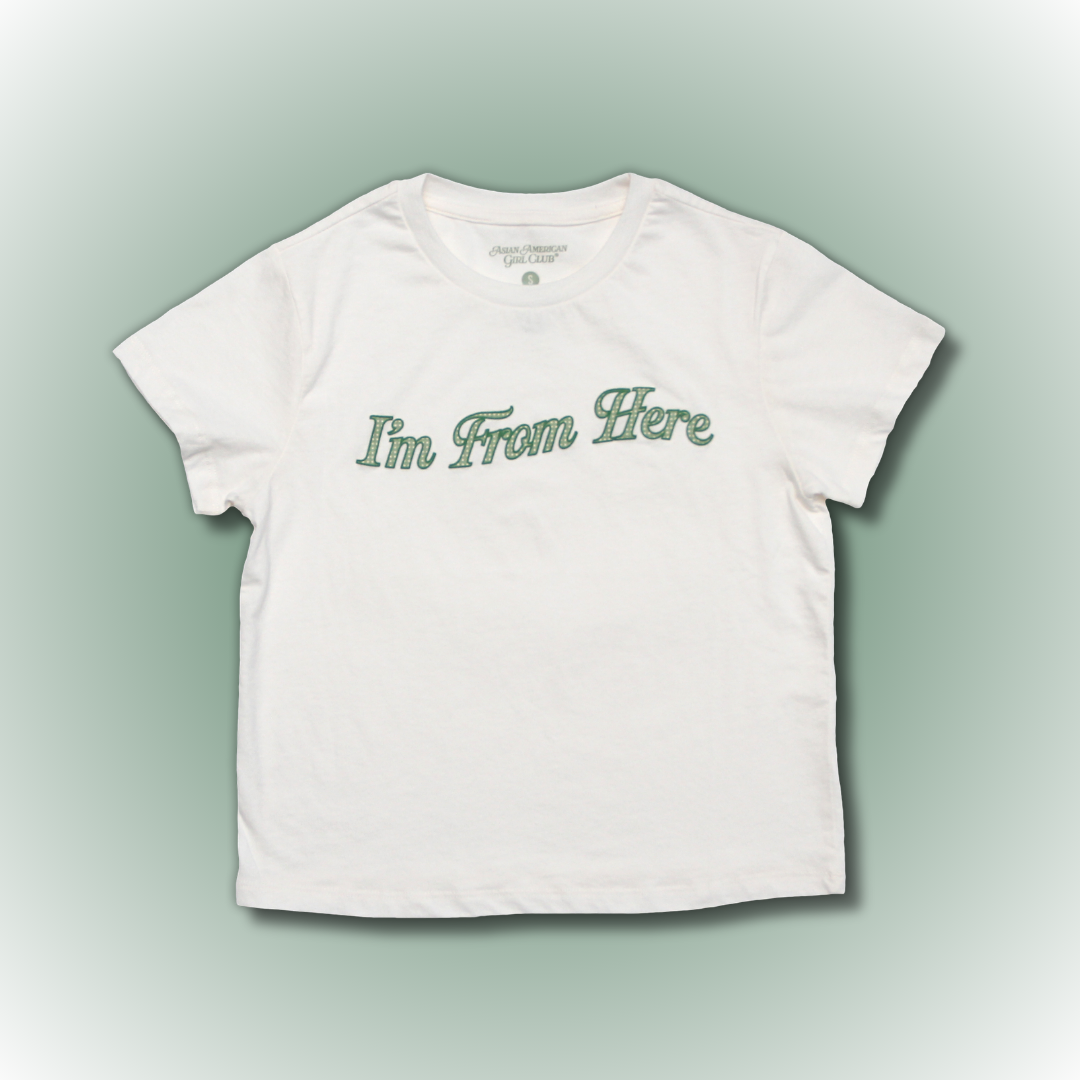 I'm From Here Gingham Cropped Tee