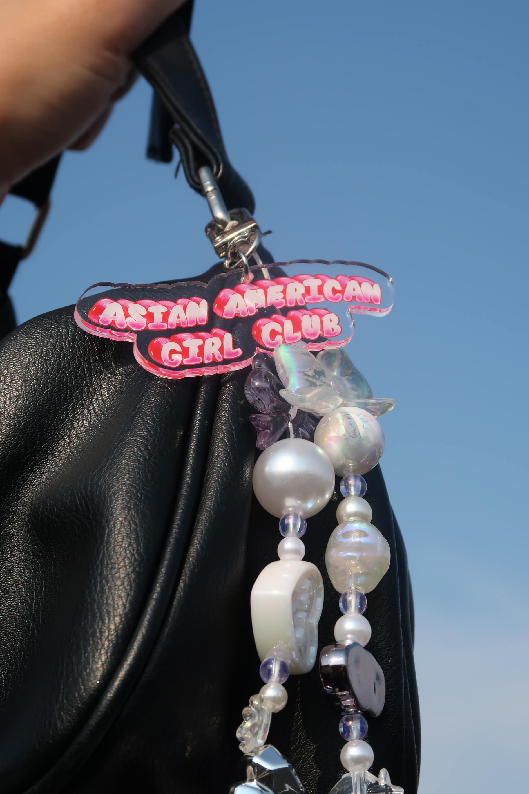 Asian American Girl Club Acrylic Keychain