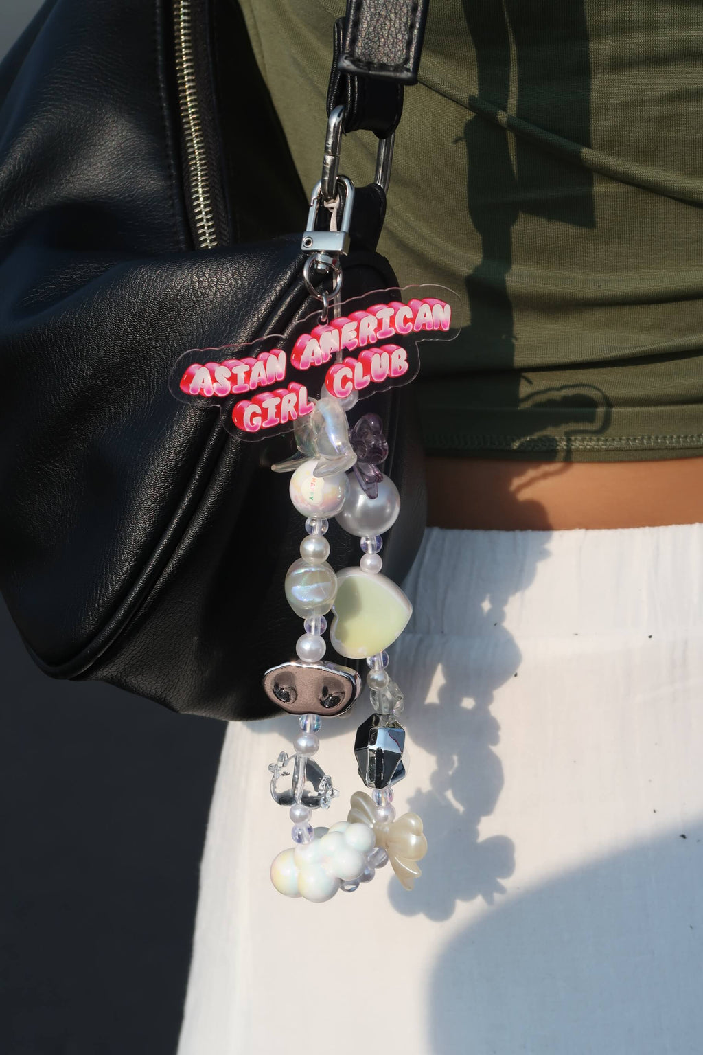 Asian American Girl Club Acrylic Keychain