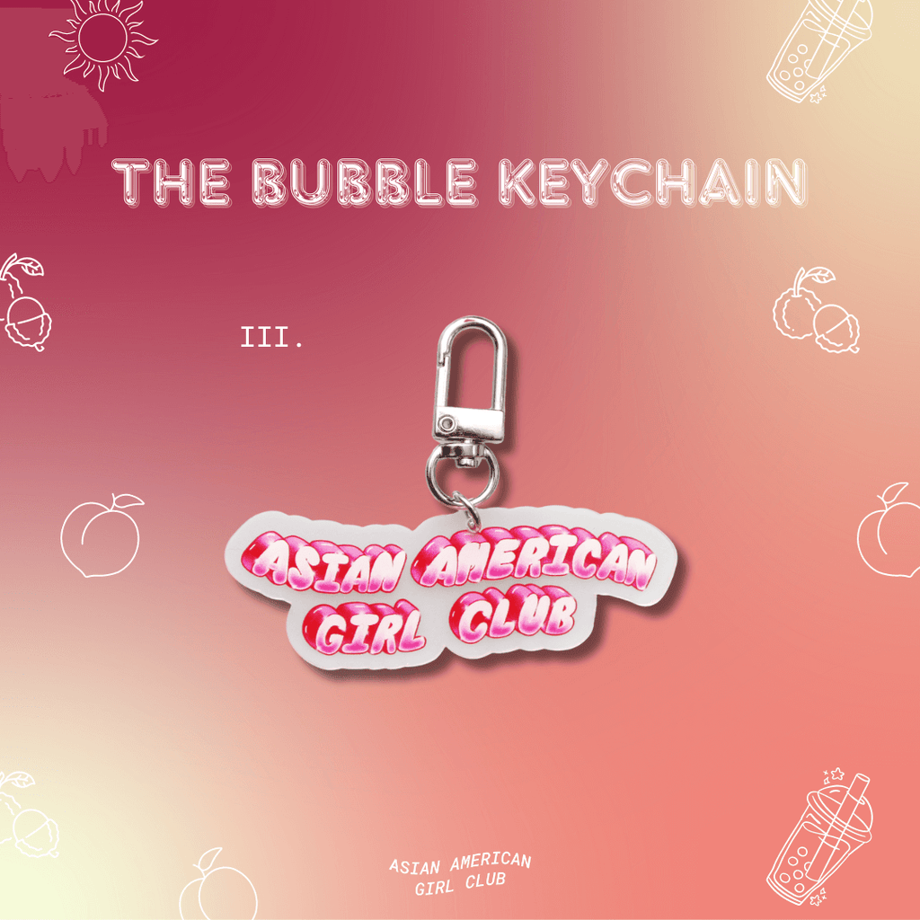 Asian American Girl Club Acrylic Keychain
