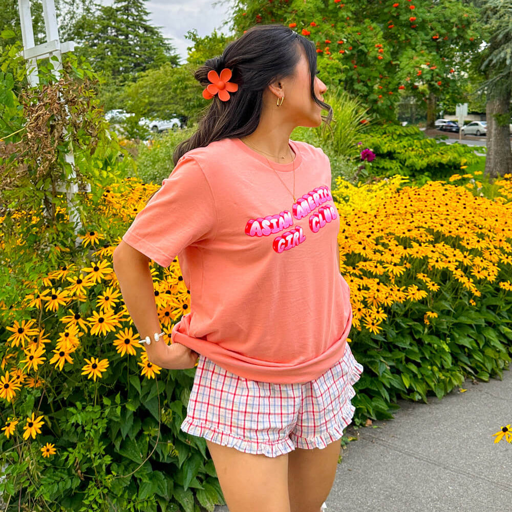 Peach Bubble Tee