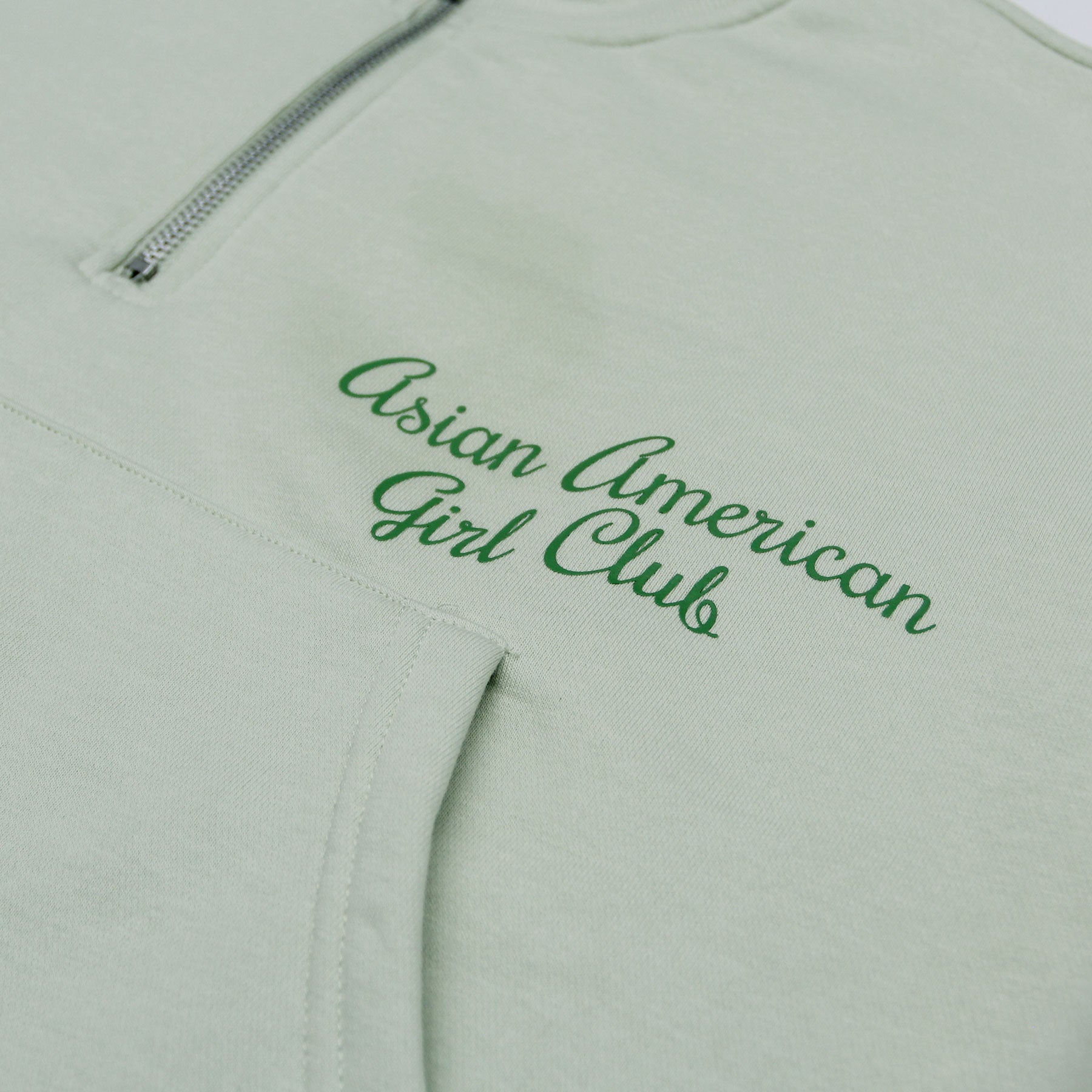 More Matcha Cropped Quarter Zip