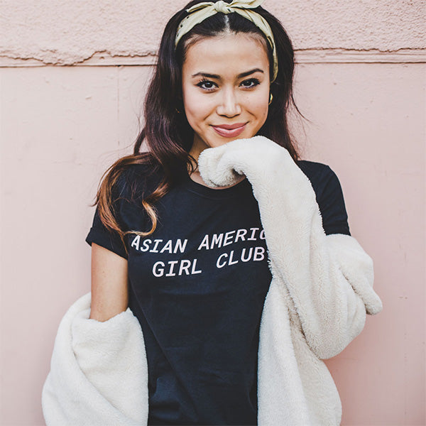 Asian American Girl Club Black Logo Tee (Unisex)